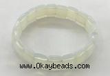 CGB3424 7.5 inches 12*15mm faceted rectangle opal bracelets