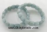 CGB3461 7.5 inches 10*14mm faceted oval imitation aquamarine bracelets