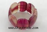 CGB3494 7.5 inches 30*40mm oval agate gemstone bracelets