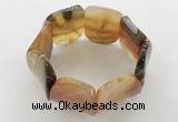 CGB3501 7.5 inches 30*40mm oval agate bracelets wholesale