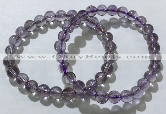 CGB4006 7.5 inches 8mm round ametrine beaded bracelets