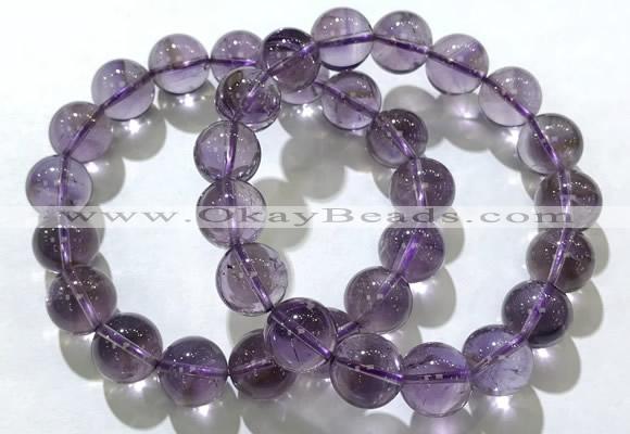 CGB4010 7.5 inches 12mm round ametrine beaded bracelets