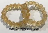 CGB4035 7.5 inches 10*14mm calabash citrine beaded bracelets wholesale