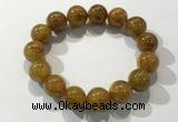 CGB4086 7.5 inches 13mm round golden rutilated quartz beaded bracelets