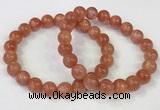 CGB4534 7.5 inches 10mm round golden sunstone beaded bracelets