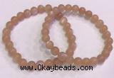 CGB4586 7.5 inches 7mm round sunstone beaded bracelets