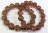 CGB4622 12mm - 13mm round golden rutilated quartz beaded bracelets