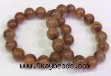 CGB4623 13mm - 14mm round golden rutilated quartz beaded bracelets