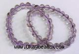 CGB4656 7.5mm - 8mm round purple phantom quartz beaded bracelets