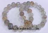 CGB4674 11mm - 12mm round green phantom quartz beaded bracelets