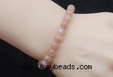 CGB5053 6mm, 8mm round moonstone beads stretchy bracelets