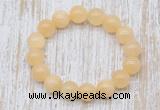 CGB5363 10mm, 12mm round honey jade beads stretchy bracelets