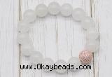 CGB5684 10mm, 12mm candy jade beads with zircon ball charm bracelets