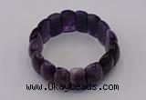 CGB667 7.5 inches 12*25mm amethyst gemstone bracelet