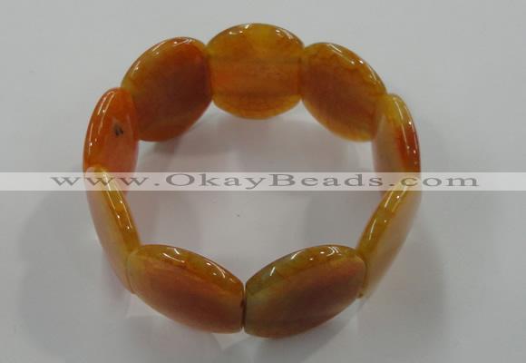 CGB701 8 inches 25*30mm agate gemstone bracelet wholesale