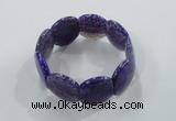 CGB702 8 inches 25*30mm agate gemstone bracelet wholesale