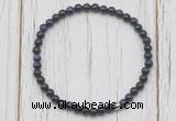 CGB7206 4mm tiny purple tiger eye beaded meditation yoga bracelets