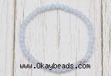 CGB7234 4mm tiny blue lace agate beaded meditation yoga bracelets