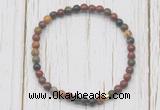 CGB7268 4mm tiny picasso jasper beaded meditation yoga bracelets