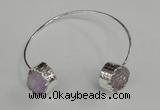 CGB727 15mm coin druzy agate gemstone bangles wholesale