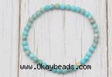 CGB7283 4mm tiny sea sediment jasper beaded meditation yoga bracelets