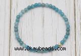 CGB7309 4mm tiny apatite beaded meditation yoga bracelets