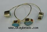 CGB750 13*18mm - 15*20mm teardrop druzy agate gemstone bangles