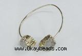 CGB775 13*18mm - 15*20mm freeform druzy agate gemstone bangles