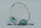 CGB786 13*18mm - 15*20mm nuggets druzy quartz gemstone bangles