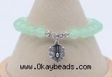 CGB7881 8mm candy jade bead with luckly charm bracelets whoesale