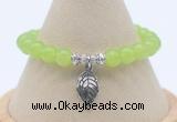 CGB7882 8mm candy jade bead with luckly charm bracelets whoesale