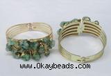 CGB827 30*68mm - 30*70mm druzy agate gemstone bangles wholeasale