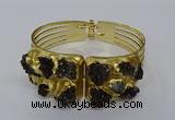 CGB846 30*68mm - 30*70mm druzy agate gemstone bangles wholesale