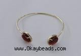 CGB860 10*14mm oval agate gemstone bangles wholesale