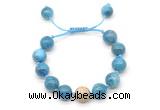 CGB8643 12mm round apatite adjustable macrame bracelets