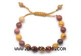 CGB8661 8mm,10mm round mookaite adjustable macrame bracelets