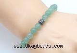 CGB8833 8mm, 10mm green aventurine & drum hematite power beads bracelets