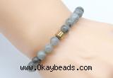 CGB8849 8mm, 10mm labradorite & drum hematite power beads bracelets