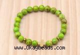 CGB8933 8mm, 10mm green sea sediment jasper, cross & rondelle hematite beaded bracelets