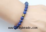 CGB9242 8mm, 10mm lapis lazuli & drum hematite power beads bracelets