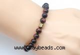 CGB9278 8mm, 10mm red tiger eye & drum hematite power beads bracelets