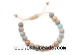 CGB9475 8mm, 10mm serpentine jasper & rondelle hematite adjustable bracelets