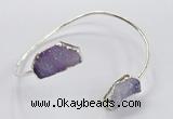 CGB949 13*18mm - 15*20mm freeform druzy agate bangles wholesale