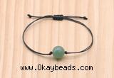 CGB9916 Fashion 12mm green aventurine adjustable bracelet jewelry