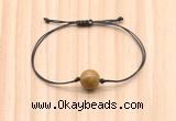 CGB9926 Fashion 12mm wooden jasper adjustable bracelet jewelry