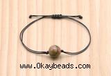 CGB9942 Fashion 12mm unakite gemstone adjustable bracelet jewelry