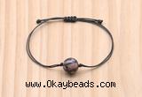 CGB9943 Fashion 12mm rhodonite gemstone adjustable bracelet jewelry