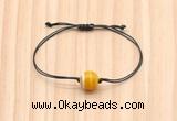 CGB9955 Fashion 12mm yellow banded agate adjustable bracelet jewelry