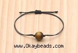 CGB9968 Fashion 12mm yellow tiger eye adjustable bracelet jewelry