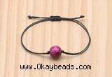 CGB9971 Fashion 12mm red tiger eye adjustable bracelet jewelry